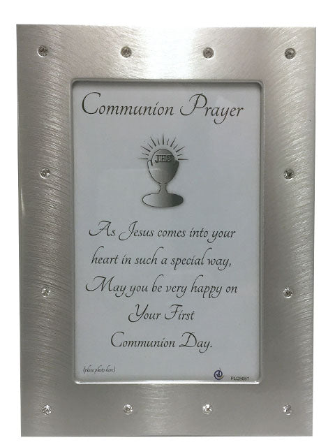 Diamente Communion Photo Frame - 6 X 4