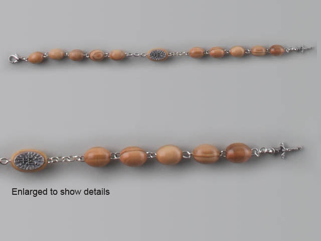 Wood Miraculous Rosary Bracelet - 220mm