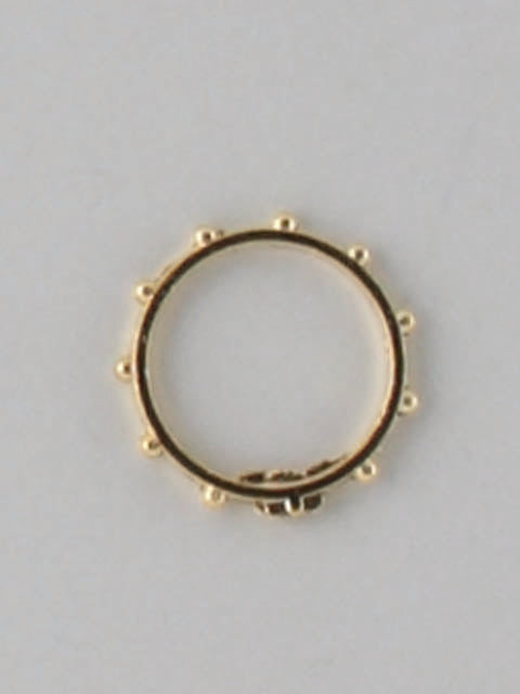 Gold Metal Rosary Ring - 13mm / 14mm / 15mm