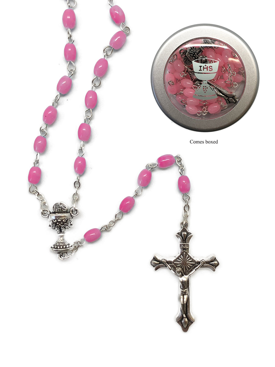 Communion Rosary - Blue / Pink / White