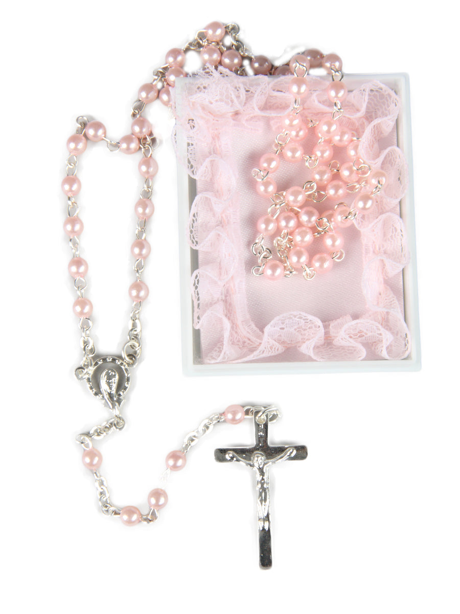 My First Rosary (4mm) - Blue / Pink / White