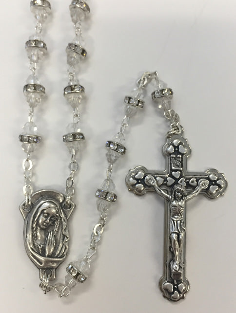 Crystal Rosary With Diamante