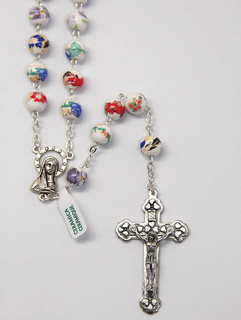 Ceramic Painted Rosary
