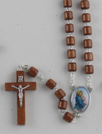 Wooden Rosary Cylinder Beads - Ferruzzi