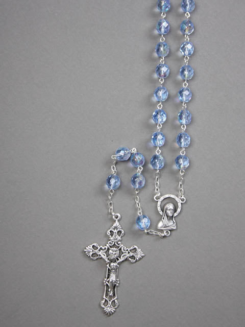 Crystal Rosary 8mm - Blue / Ruby / Pink / Black / Crystal / Amethyst