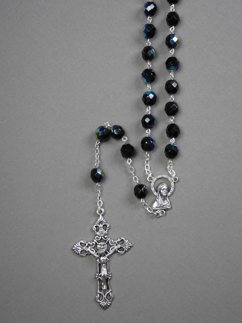 Crystal Rosary 8mm - Blue / Ruby / Pink / Black / Crystal / Amethyst
