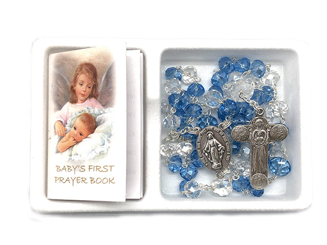 Rosary Baby Set & Book - Blue