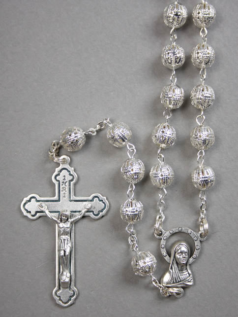 Silver Filigree Rosary