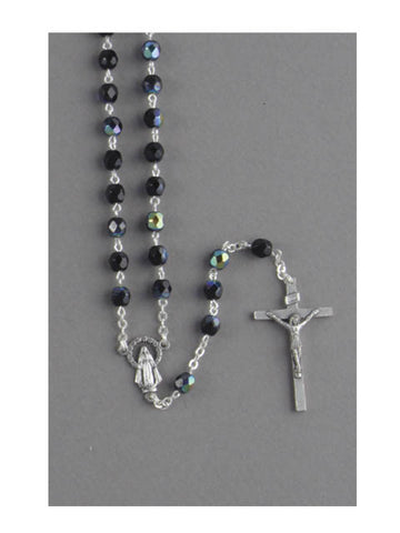 Multicoloured Faceted Crystal Rosary