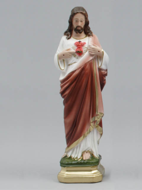 Sacred Heart Of Jesus Plaster Statue