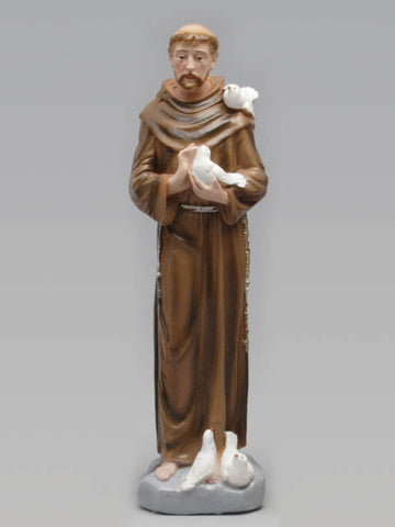 St. Francis Plaster Statue