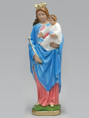 Our Lady Of Help of Christians Plaster Statue