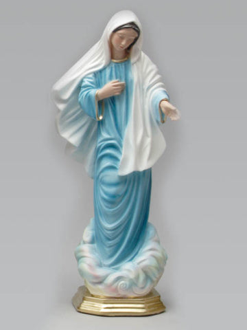 Our Lady Of Medjurgorje Plaster Statue