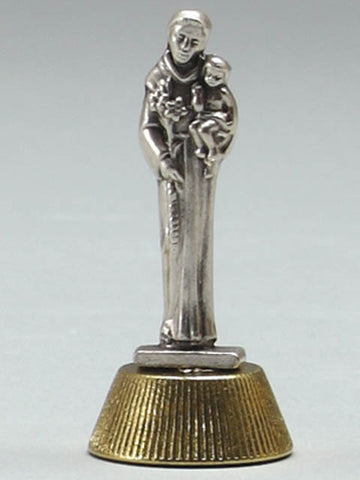 Mini Metal Statuette of St. Anthony