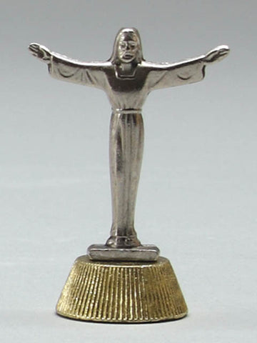 Mini Metal Statuette of Risen Christ