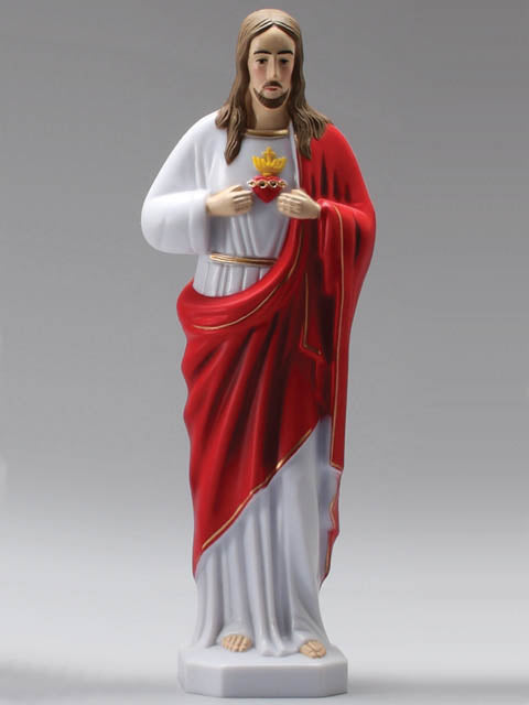 Sacred Heart Of Jesus Plastic Statue