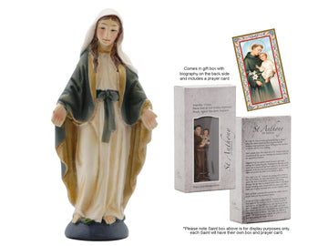 Miraculous Boxed Resin Statue With Prayer Card 9cm