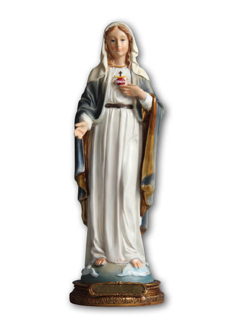 Sacred Heart Of Mary Resin Statue