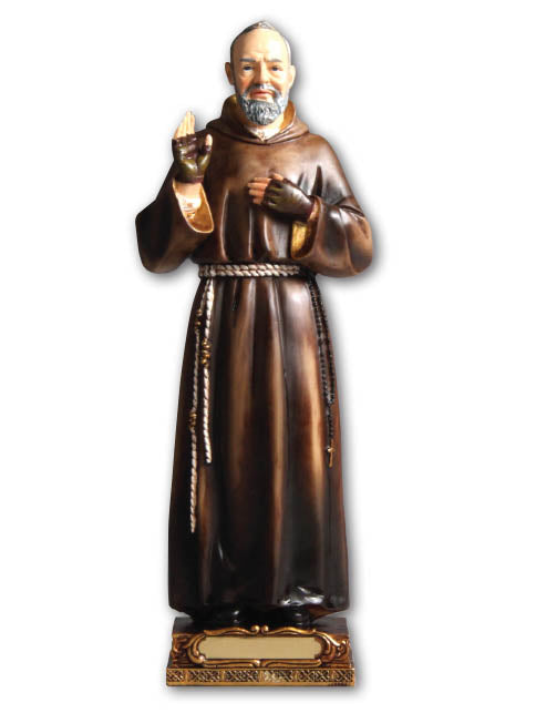 Padre Pio Resin Statue