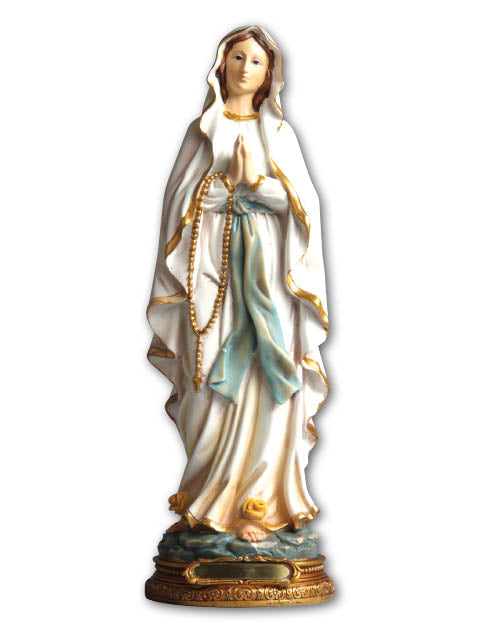 Our Lady Of Lourdes Resin Statue – Christian Supplies Adelaide