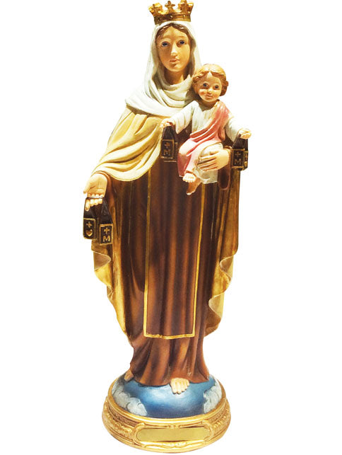 Our Lady Of Mt. Carmel Resin Statue