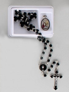 Communion Rosary - White / Black